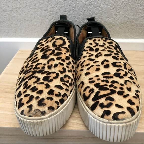 Halogen Baylee Leopard Print Slip On Platform Sneakers 9.5 - Picture 5 of 7